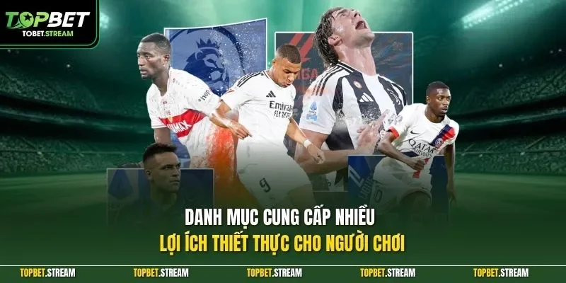Danh mục cung cấp nhiều lợi ích thiết thực cho người chơi